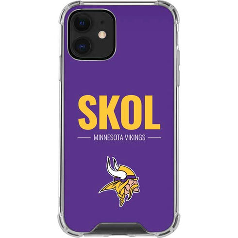 NFL Minnesota Vikings Team Motto iPhone 12 Clear Case