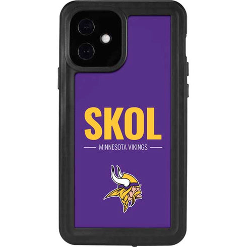 NFL Minnesota Vikings Team Motto iPhone 12 Waterproof Case