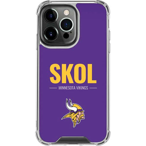 NFL Minnesota Vikings Team Motto iPhone 14 Pro Clear Case