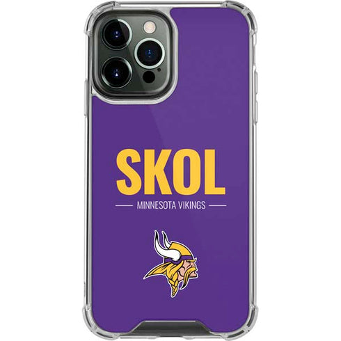 NFL Minnesota Vikings Team Motto iPhone 14 Pro Max Clear Case