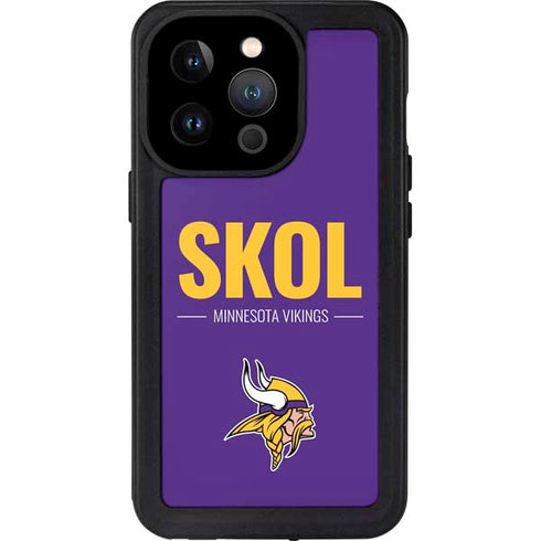NFL Minnesota Vikings Team Motto iPhone 14 Pro Waterproof Case
