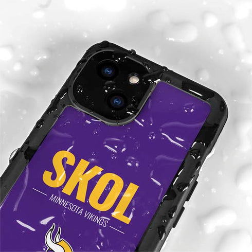 NFL Minnesota Vikings Team Motto iPhone 15 Plus Waterproof Case
