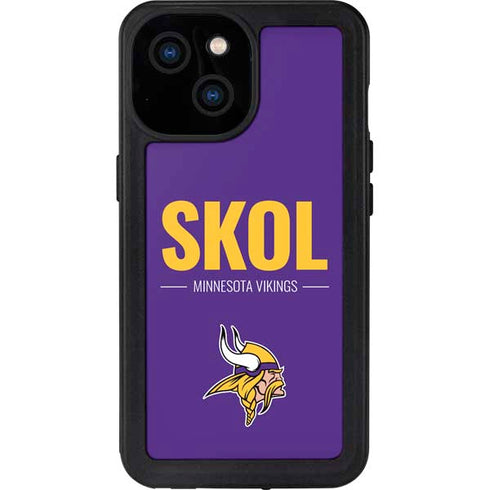 NFL Minnesota Vikings Team Motto iPhone 15 Waterproof Case