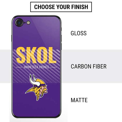 NFL Minnesota Vikings Team Motto iPhone SE (2nd & 3rd Gen) Skin