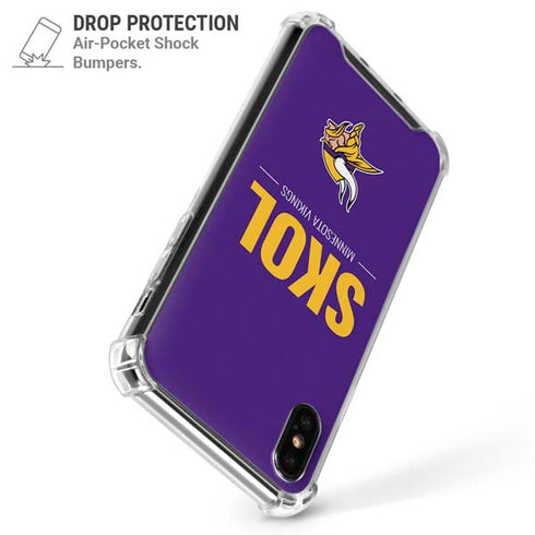 NFL Minnesota Vikings Team Motto iPhone X/XS Clear Case