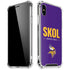 NFL Minnesota Vikings Team Motto iPhone XS Max Clear Case