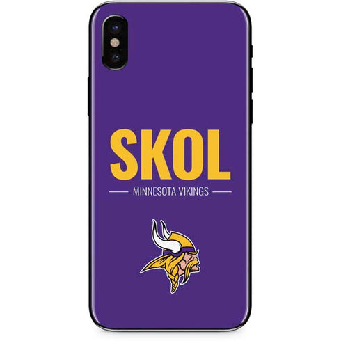 NFL Minnesota Vikings Team Motto iPhone XS Skin