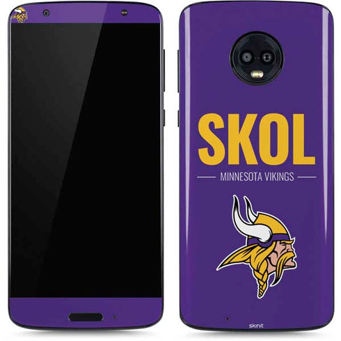 NFL Minnesota Vikings Team Motto Moto G6 Skin