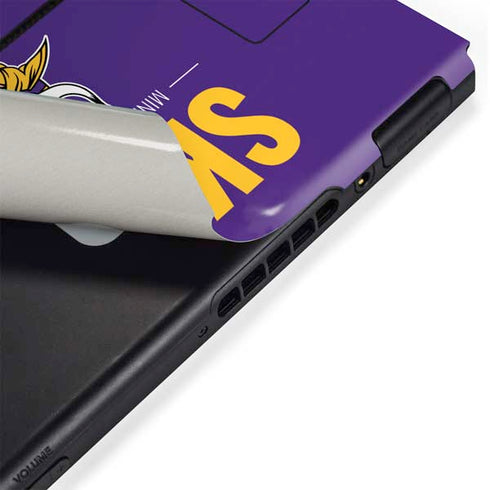 NFL Minnesota Vikings Team Motto Nintendo Switch Bundle Skin