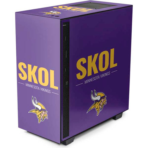 NFL Minnesota Vikings Team Motto NZXT H510 Compact ATX Mid-Tower Case Skin