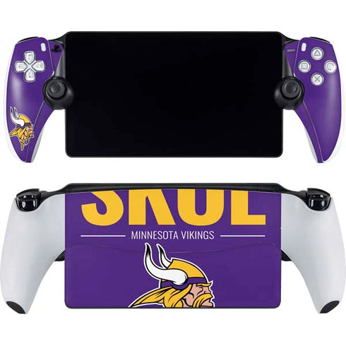 NFL Minnesota Vikings Team Motto PlayStation Portal Remote Player Skin