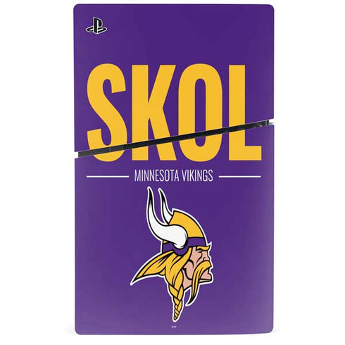 NFL Minnesota Vikings Team Motto PS5 Slim Disk Bundle Skin