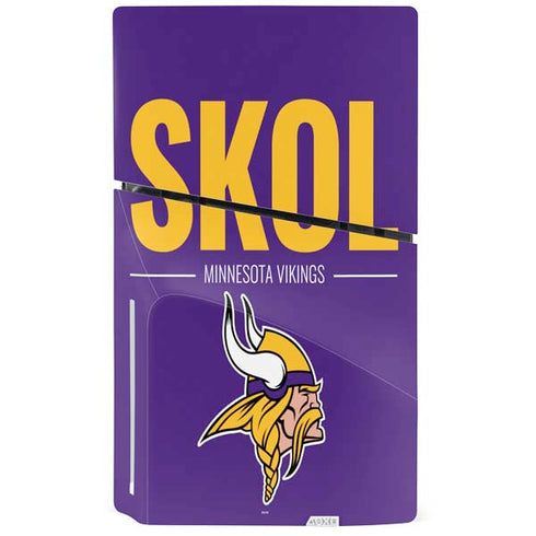 NFL Minnesota Vikings Team Motto PS5 Slim Disk Bundle Skin