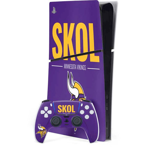 NFL Minnesota Vikings Team Motto PS5 Slim Digital Edition Bundle Skin