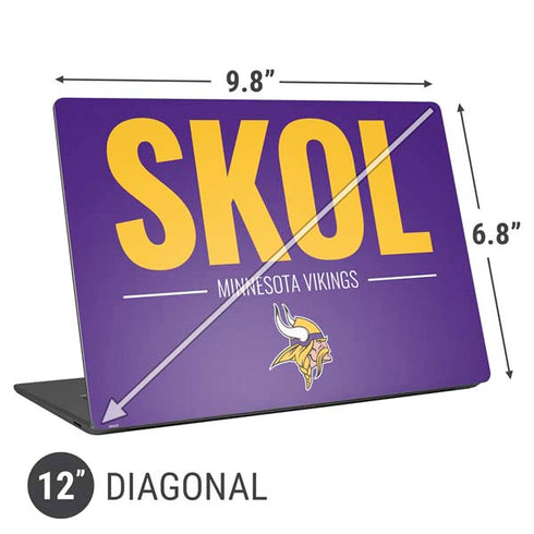 NFL Minnesota Vikings Team Motto Universal Laptop 12in (9.8 x 6.8in) Skin
