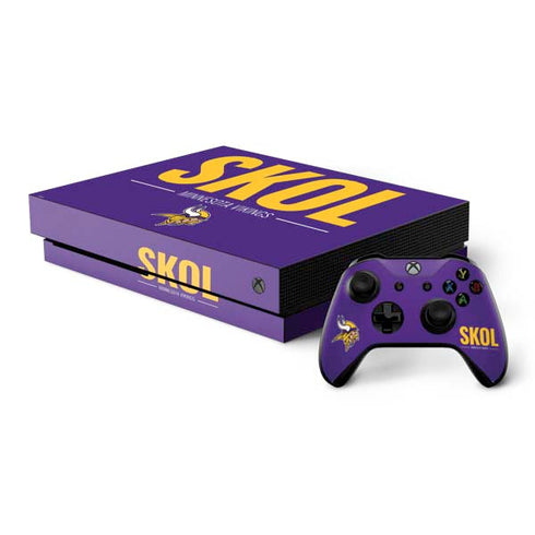 NFL Minnesota Vikings Team Motto Xbox One X Bundle Skin