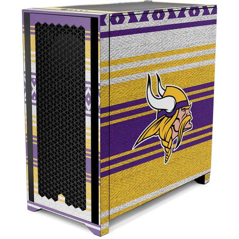 NFL Minnesota Vikings Trailblazer Corsair 4000D Tempered Glass Mid-Tower ATX Case Skin