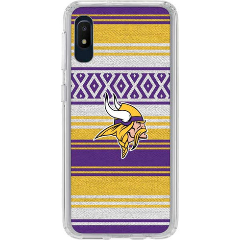 NFL Minnesota Vikings Trailblazer Galaxy A10e Clear Case