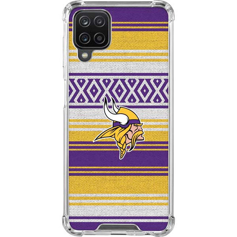 NFL Minnesota Vikings Trailblazer Galaxy A12 Clear Case