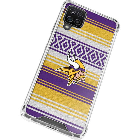 NFL Minnesota Vikings Trailblazer Galaxy A12 Clear Case