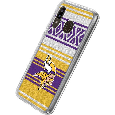 NFL Minnesota Vikings Trailblazer Galaxy A20 Clear Case