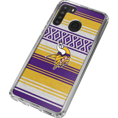 NFL Minnesota Vikings Trailblazer Galaxy A21 Clear Case