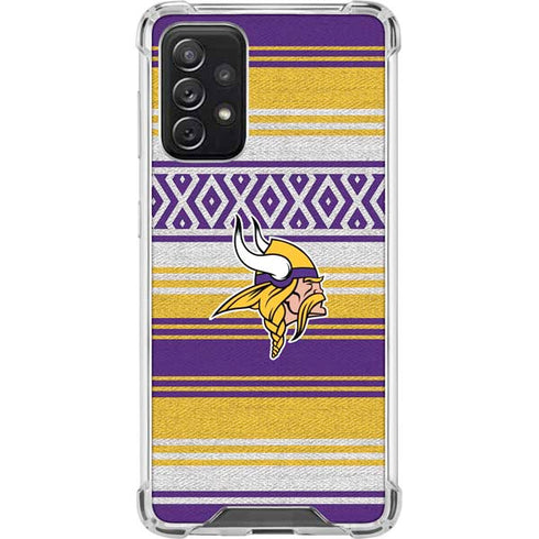 NFL Minnesota Vikings Trailblazer Galaxy A72 5G Clear Case