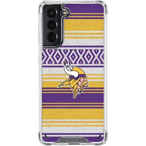 NFL Minnesota Vikings Trailblazer Galaxy S21 5G Clear Case