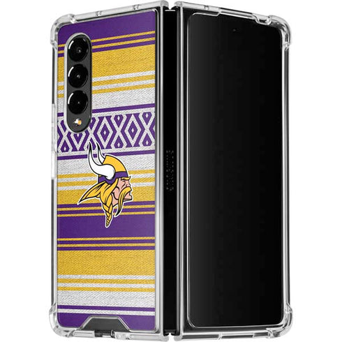 NFL Minnesota Vikings Trailblazer Galaxy Z Fold4 5G Clear Case