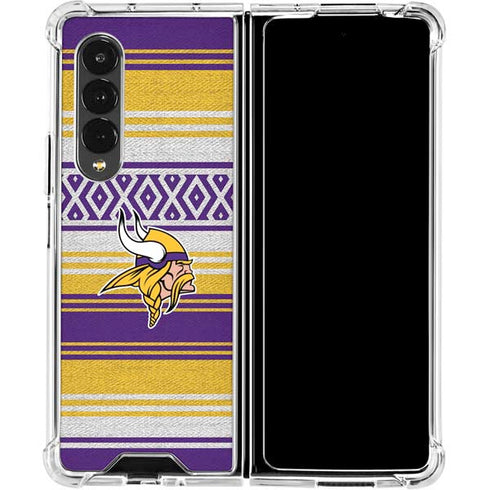 NFL Minnesota Vikings Trailblazer Galaxy Z Fold4 5G Clear Case