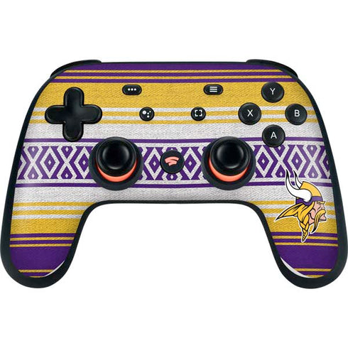NFL Minnesota Vikings Trailblazer Google Stadia Controller Skin