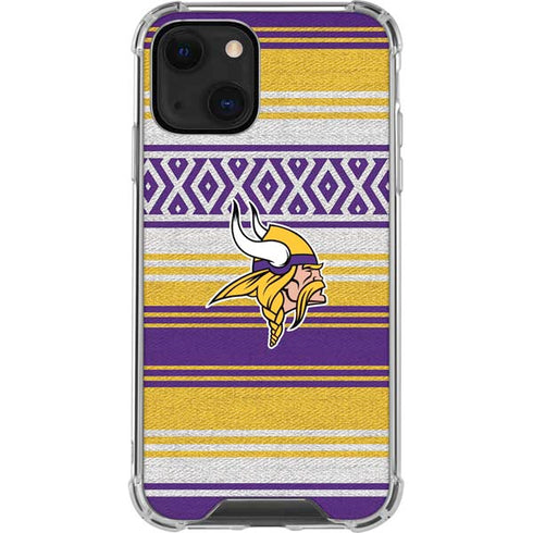 NFL Minnesota Vikings Trailblazer iPhone 13 Mini Clear Case