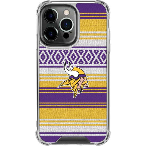 NFL Minnesota Vikings Trailblazer iPhone 14 Pro Clear Case