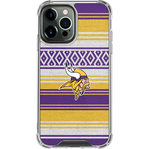 NFL Minnesota Vikings Trailblazer iPhone 14 Pro Max Clear Case