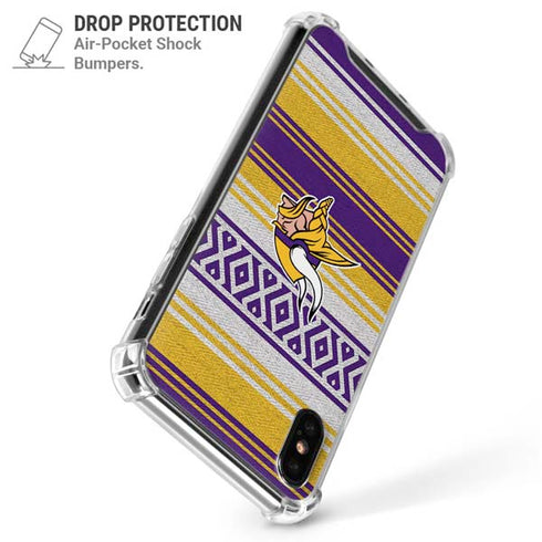 NFL Minnesota Vikings Trailblazer iPhone XS Max Clear Case