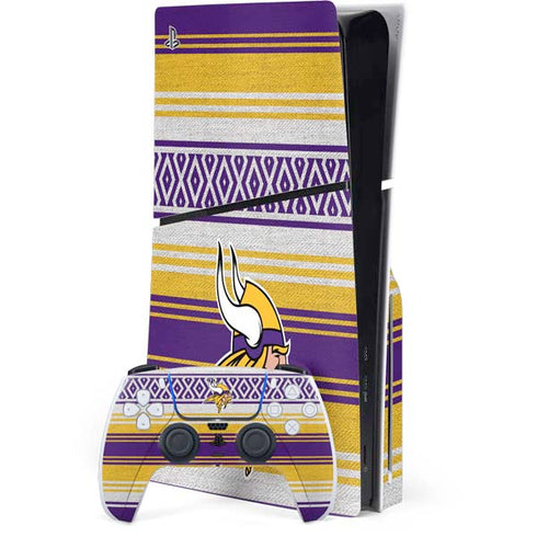 NFL Minnesota Vikings Trailblazer PS5 Slim Disk Bundle Skin
