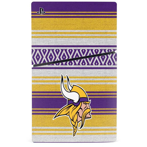 NFL Minnesota Vikings Trailblazer PS5 Slim Disk Console Skin