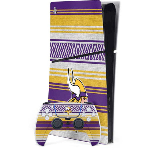 NFL Minnesota Vikings Trailblazer PS5 Slim Digital Edition Console Skin