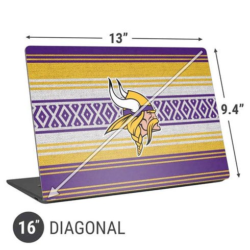 NFL Minnesota Vikings Trailblazer Universal Laptop 16in (13 x 9.4in) Skin