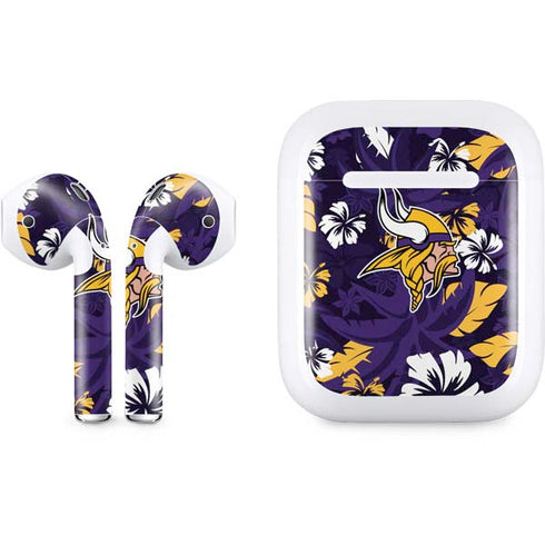 NFL Minnesota Vikings Tropical Print Apple AirPods Skin