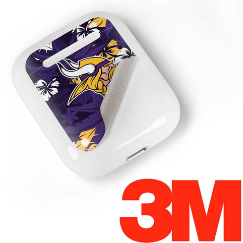 NFL Minnesota Vikings Tropical Print Apple AirPods Skin