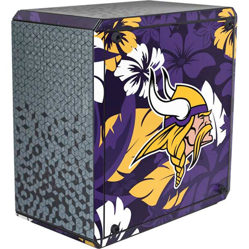 NFL Minnesota Vikings Tropical Print Cooler Master MasterBox Q300L Mini Tower Skin
