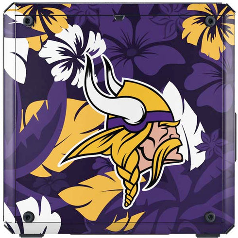 NFL Minnesota Vikings Tropical Print Cooler Master MasterBox Q300L Mini Tower Skin