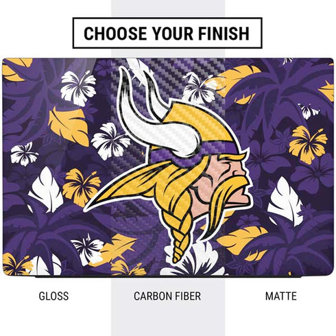 NFL Minnesota Vikings Tropical Print Dell Vostro Skin