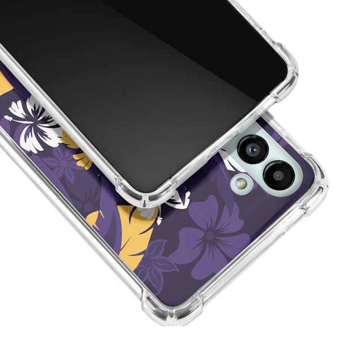 NFL Minnesota Vikings Tropical Print Galaxy A13 5G Clear Case