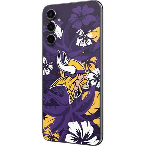 NFL Minnesota Vikings Tropical Print Galaxy A14 5G Skin
