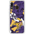 NFL Minnesota Vikings Tropical Print Galaxy A20 Clear Case
