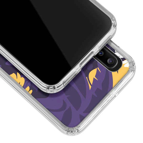 NFL Minnesota Vikings Tropical Print Galaxy A20 Clear Case
