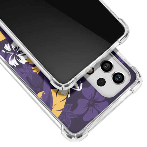 NFL Minnesota Vikings Tropical Print Galaxy A53 5G Clear Case