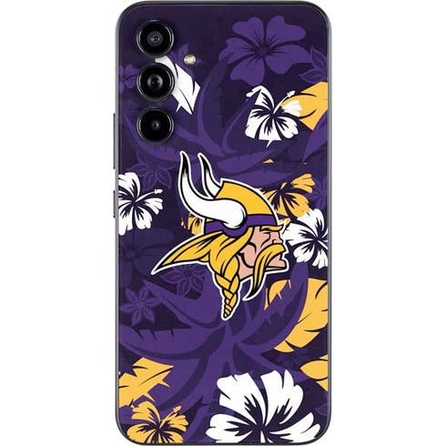 NFL Minnesota Vikings Tropical Print Galaxy A54 5G Skin